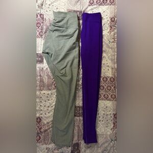 Stylish Gray and Purple Women's Pants